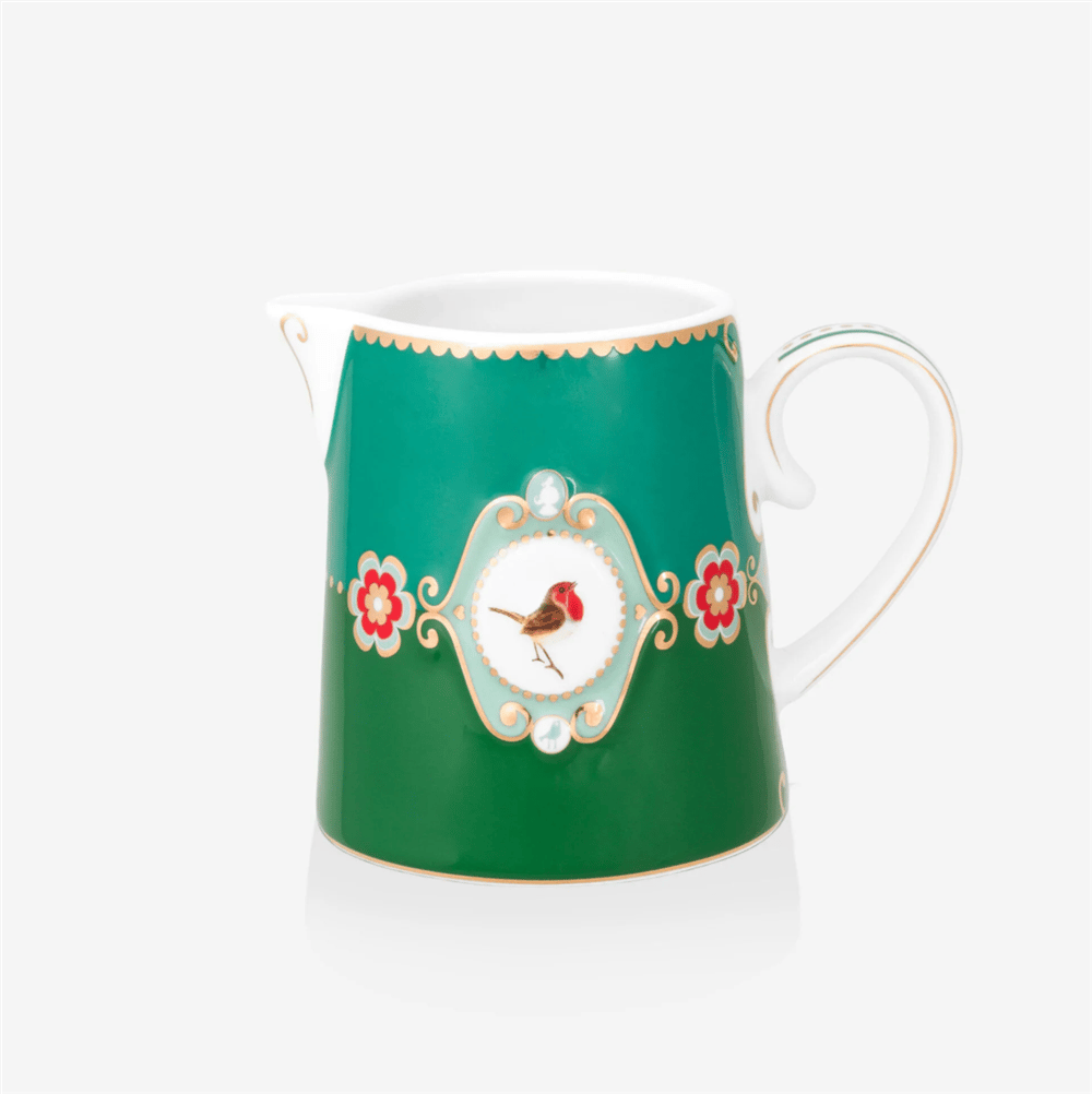LOVE BIRDS YEŞİL MADALYON DESENLİ SÜTLÜK 270 ML