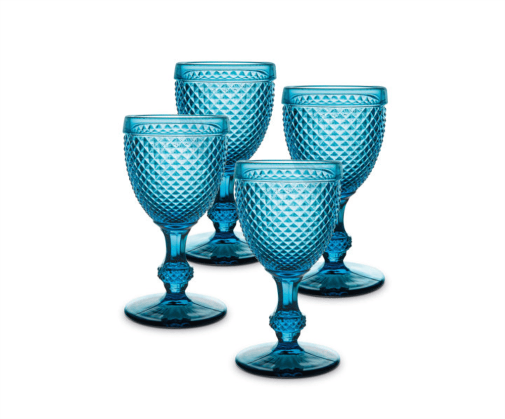 MAVİ CAM KADEH SETİ 280 ML BICOS COLLECTION