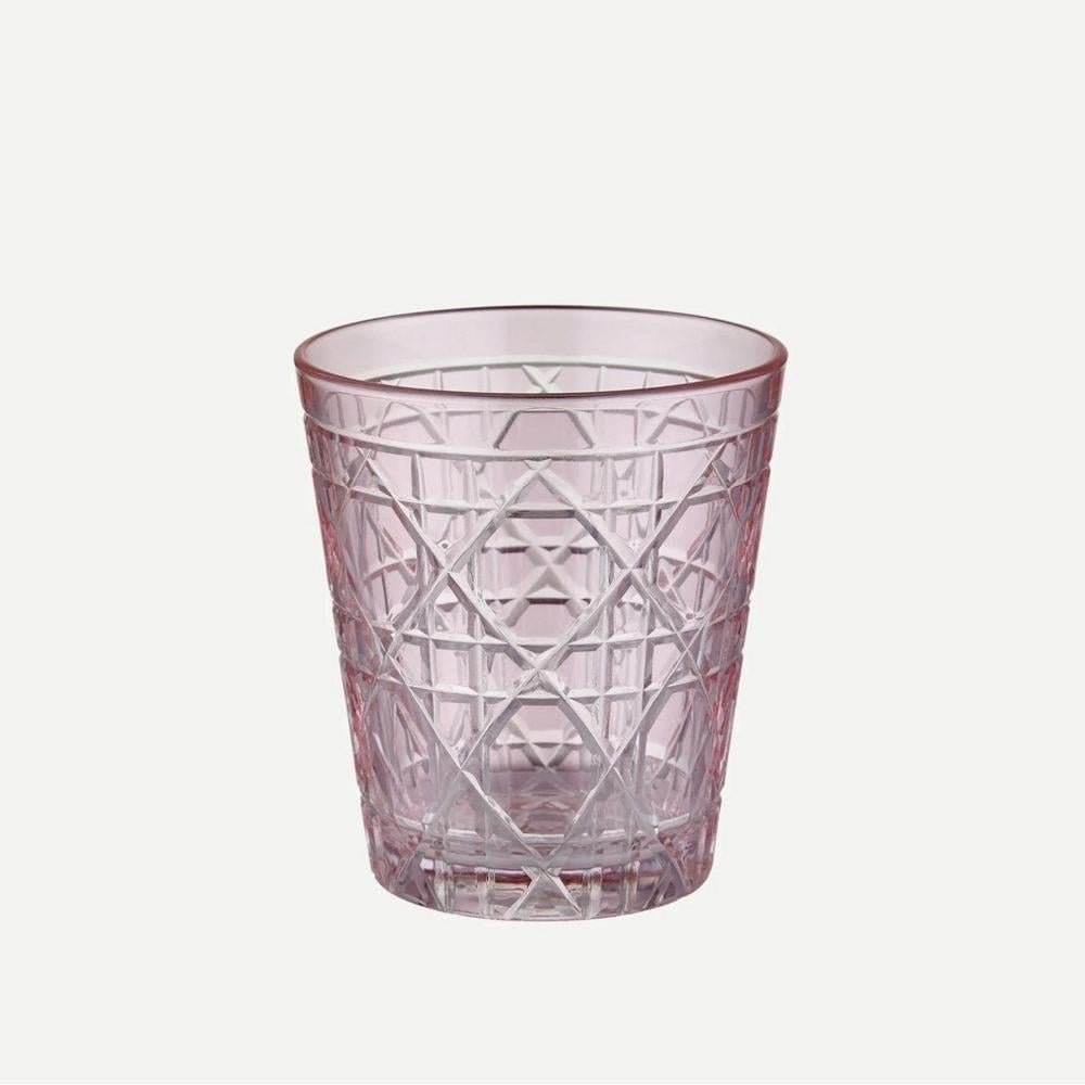 PEMBE CAM KISA SU BARDAĞI 345 ML GLORIA COLLECTION