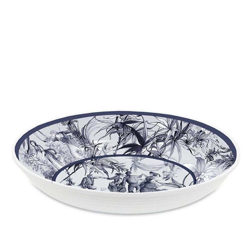 VERSAILLES OVAL SERVİS MAVİ BEYAZ
