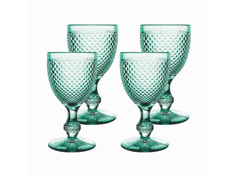 YEŞİL CAM KADEH SETİ 280 ML BICOS COLLECTION