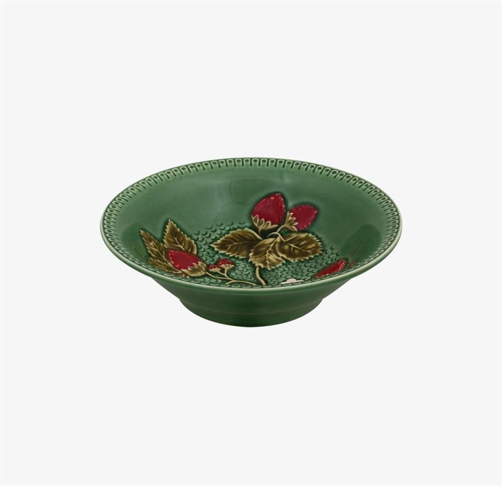 YEŞİL SERAMİK SERVİS KASESİ 18,5 CM STRAWBERRIES COLLECTION