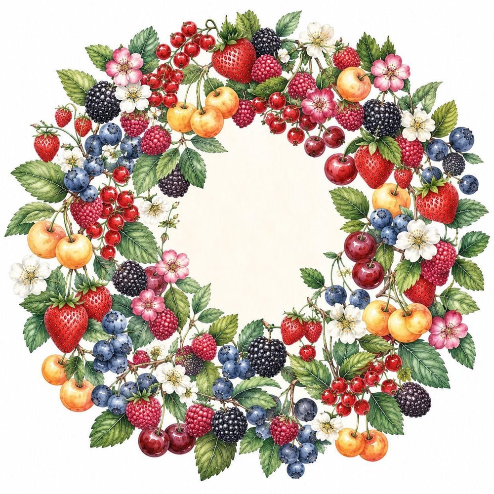 Berry Blossom 6'lı Amerikan Servis