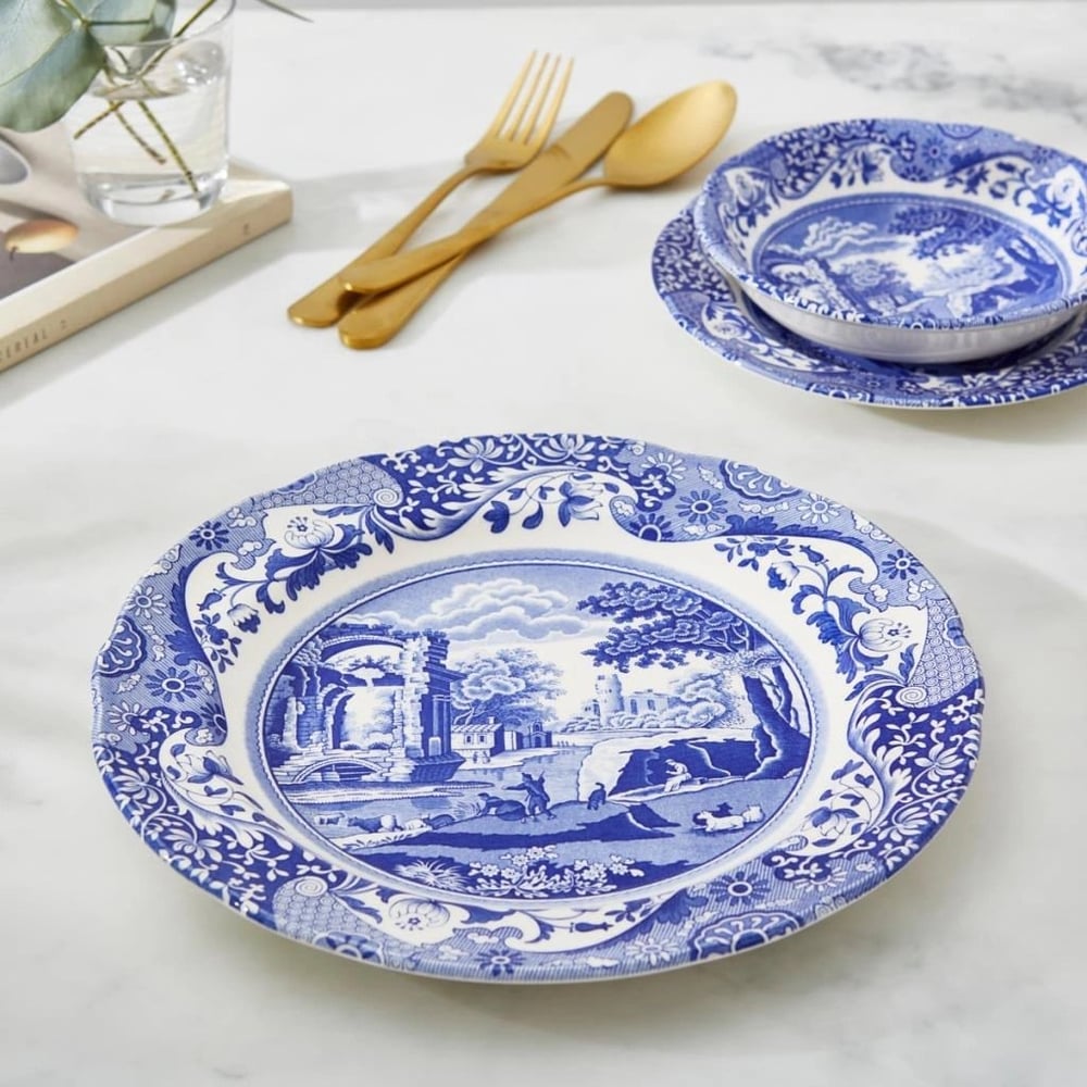 Blue Italian Yemek tabağı