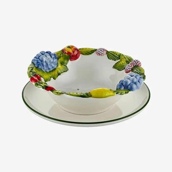 Edelweiss Italy Beyaz Seramik Servis Kasesi 28 Cm 