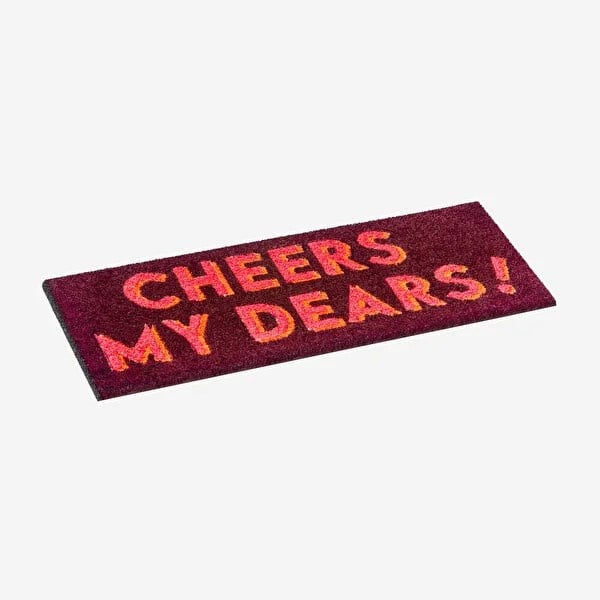 Kırmızı Hindistan Cevizi Lifi Cheers My Dears Kapı Önü Paspası 30X75 Cm 