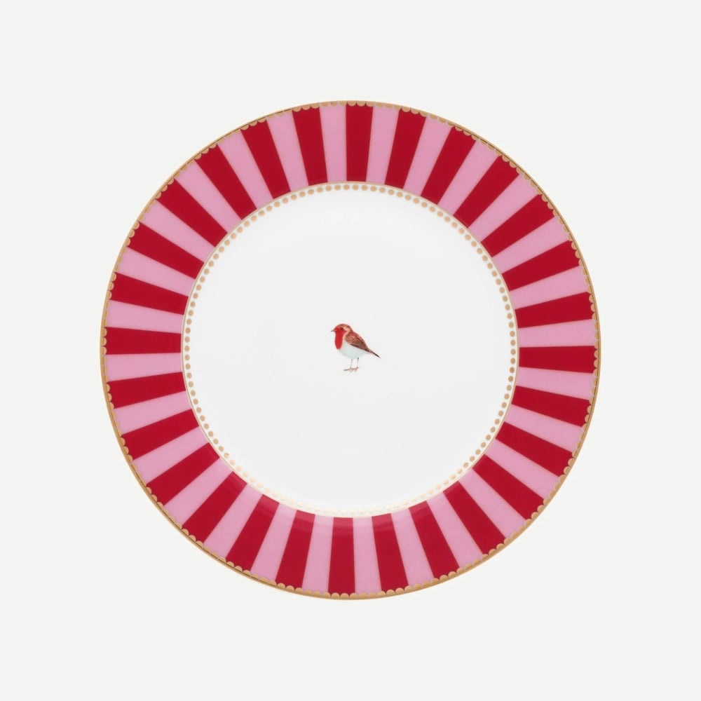 Pip Studio Kırmızı Pembe Porselen Kahvaltı Tabağı 21 Cm