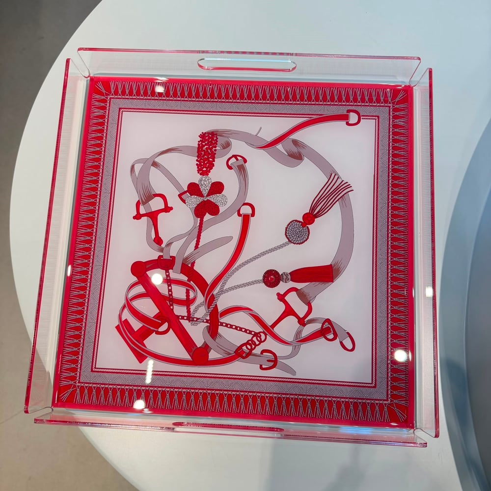 Royal Red 35x35 cm Pleksi Tepsi