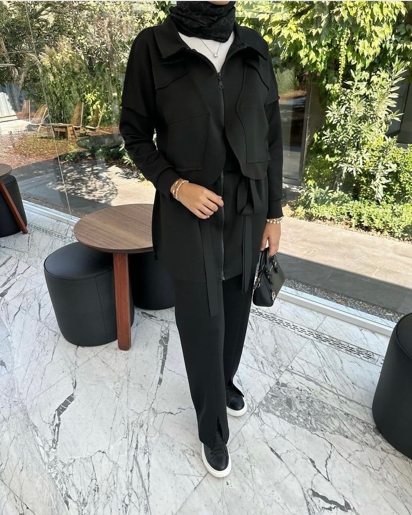 Monica İkili Takım Siyah