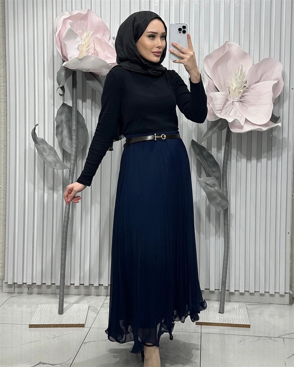 Piliseli Alya Etek | Lacivert