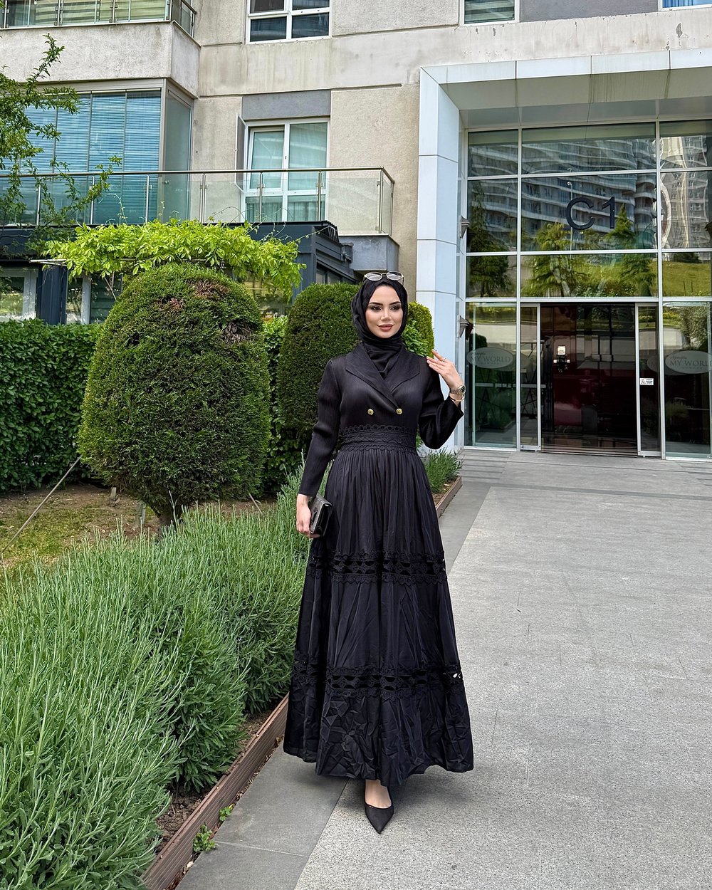 Eliz İthal Elbise Siyah