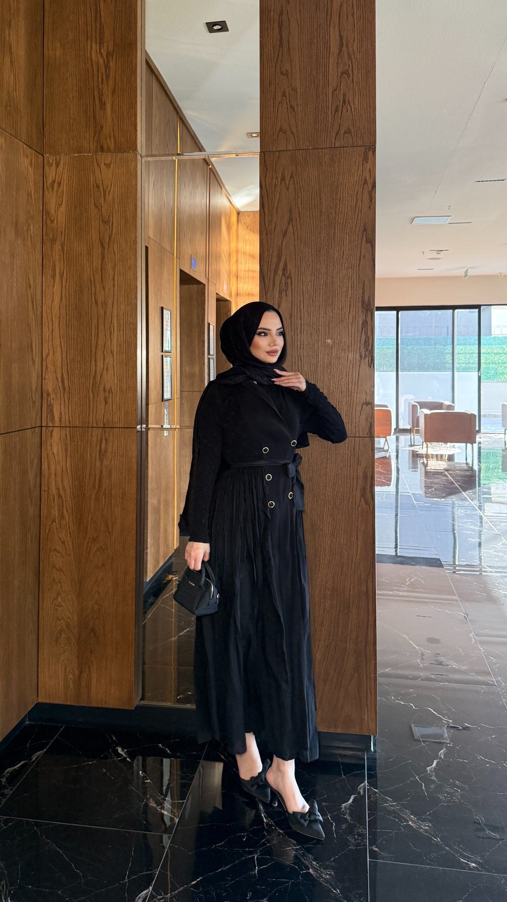 Eva İthal Elbise | Siyah