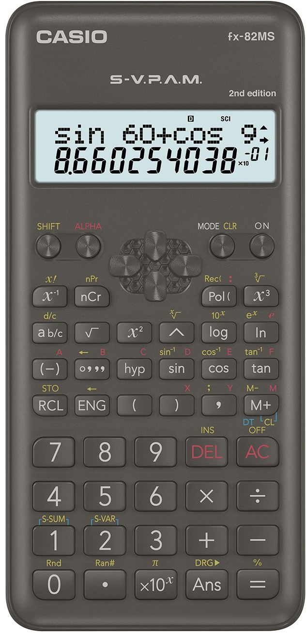 CASIO HESAP MAKİNESİ BİLİMSEL FX-82MS-2-W-DT-AR