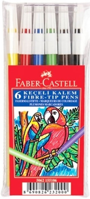 FABER KEÇELİ KALEM 6 RENK 155106