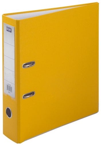 KRAF BÜRO KLASÖRÜ GENİŞ 1025 SARI ( 24 LÜ KOLİ )