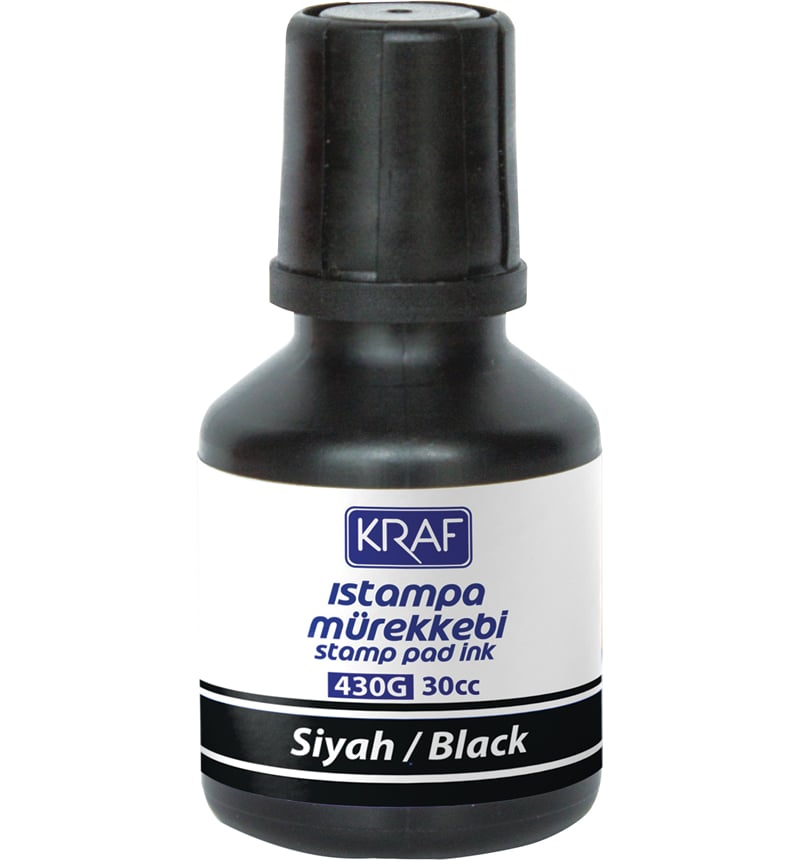KRAF ISTAMPA MÜREKKEBİ 30cc SİYAH 430G