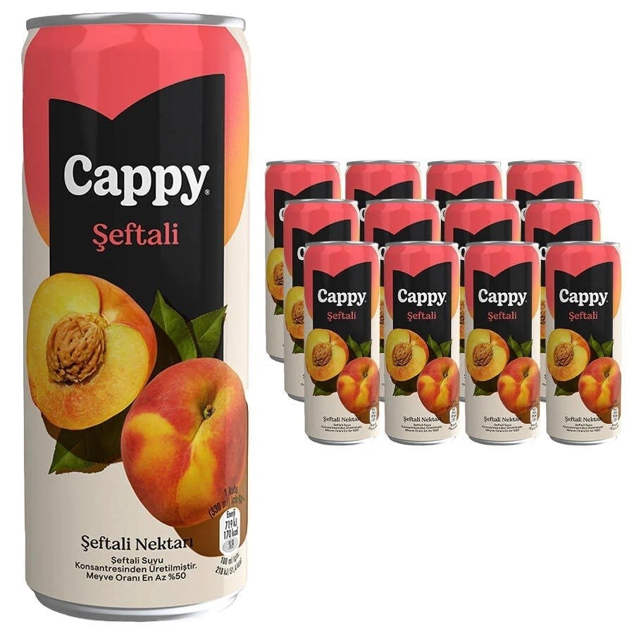 Cappy Kutu Şeftali Meyve Suyu 330 ml 12'li