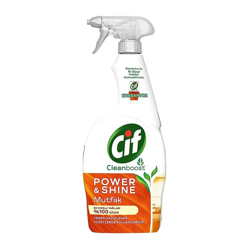 Cif Power Shine Yağ Sökücü Mutfak 750 ml