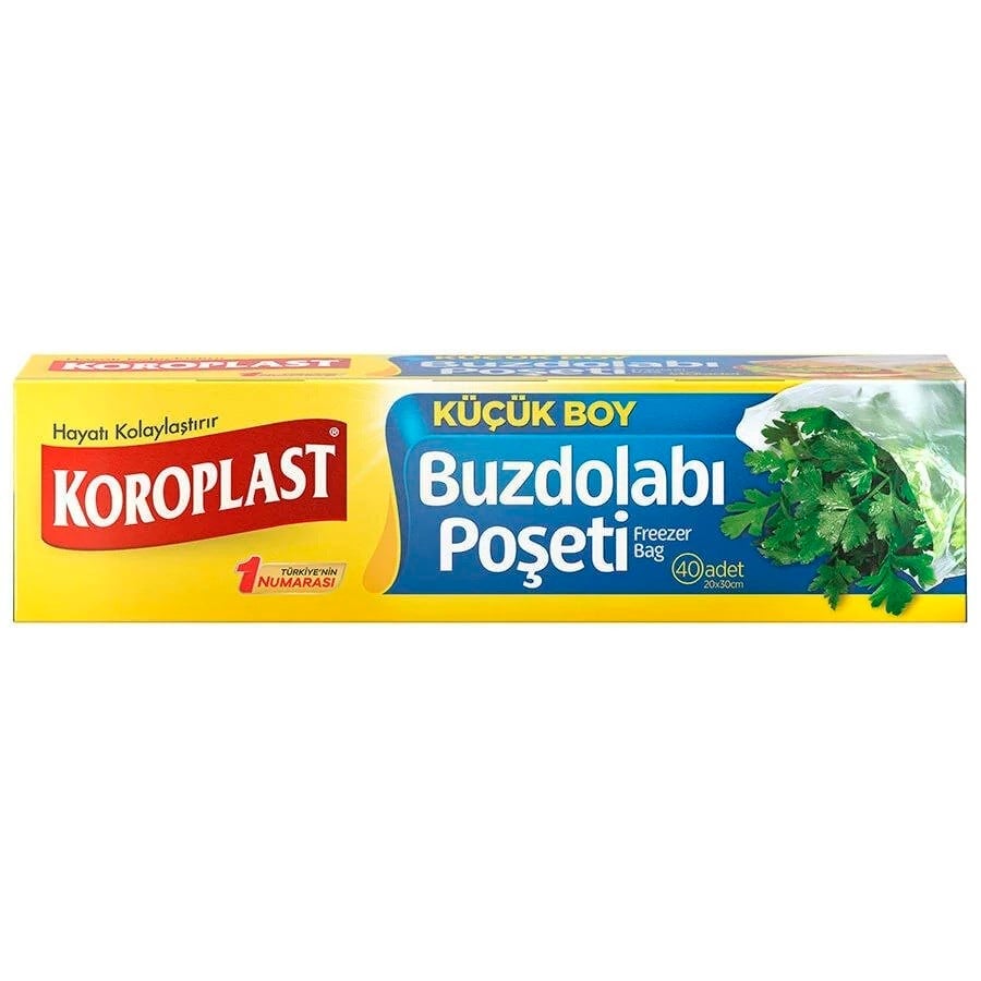 Koroplast Buzdolabı Poşeti Küçük Boy 20 x 30 cm 40'lı Paket