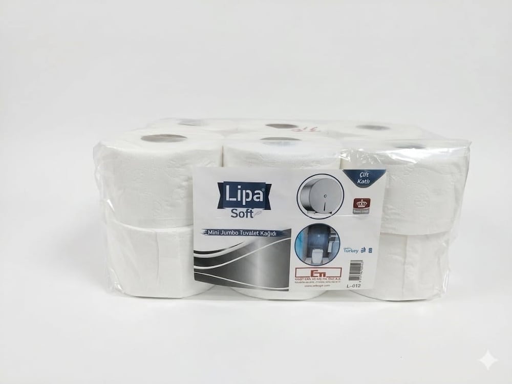 Lipa Soft Mini Jumbo Tuvalet Kağıdı 3,5 kg 12'li