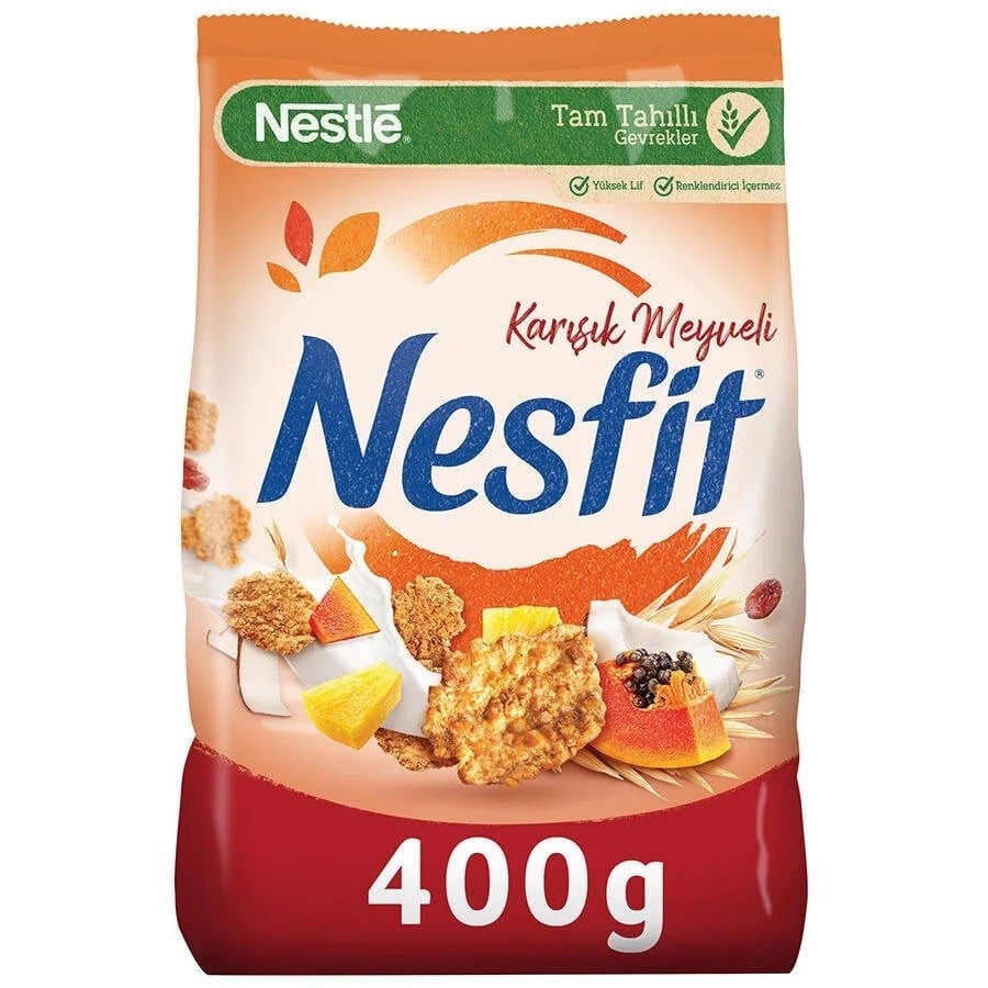 Nestle Nesfit Karışık Meyveli Tam Tahıl ve Pirinç Gevreği 400 g