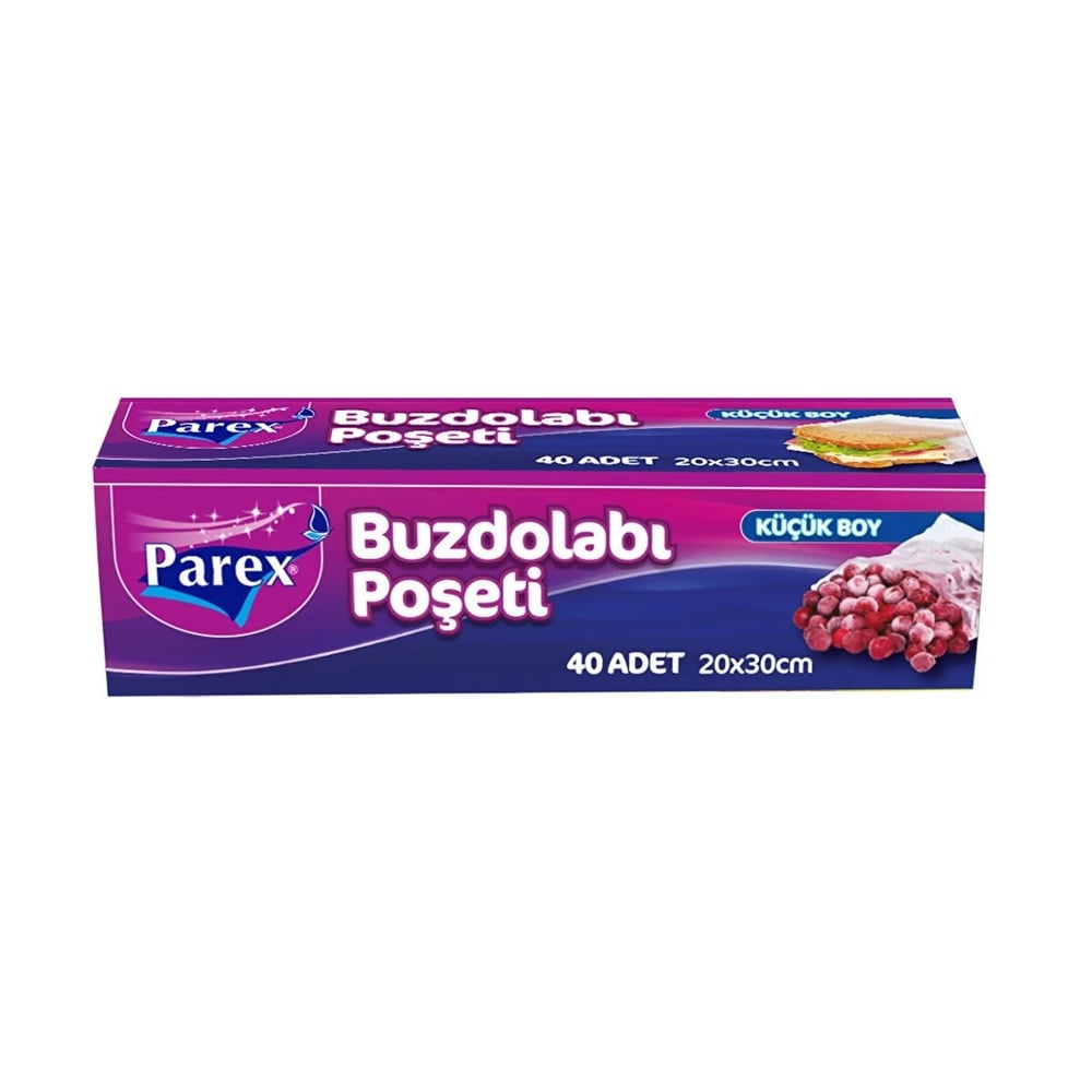 Parex Buzdolabı Poşeti Küçük Boy 20 x 30 cm 40'lı 