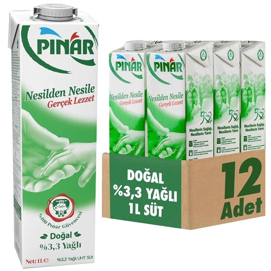 Pınar Süt 1 litre 12'li