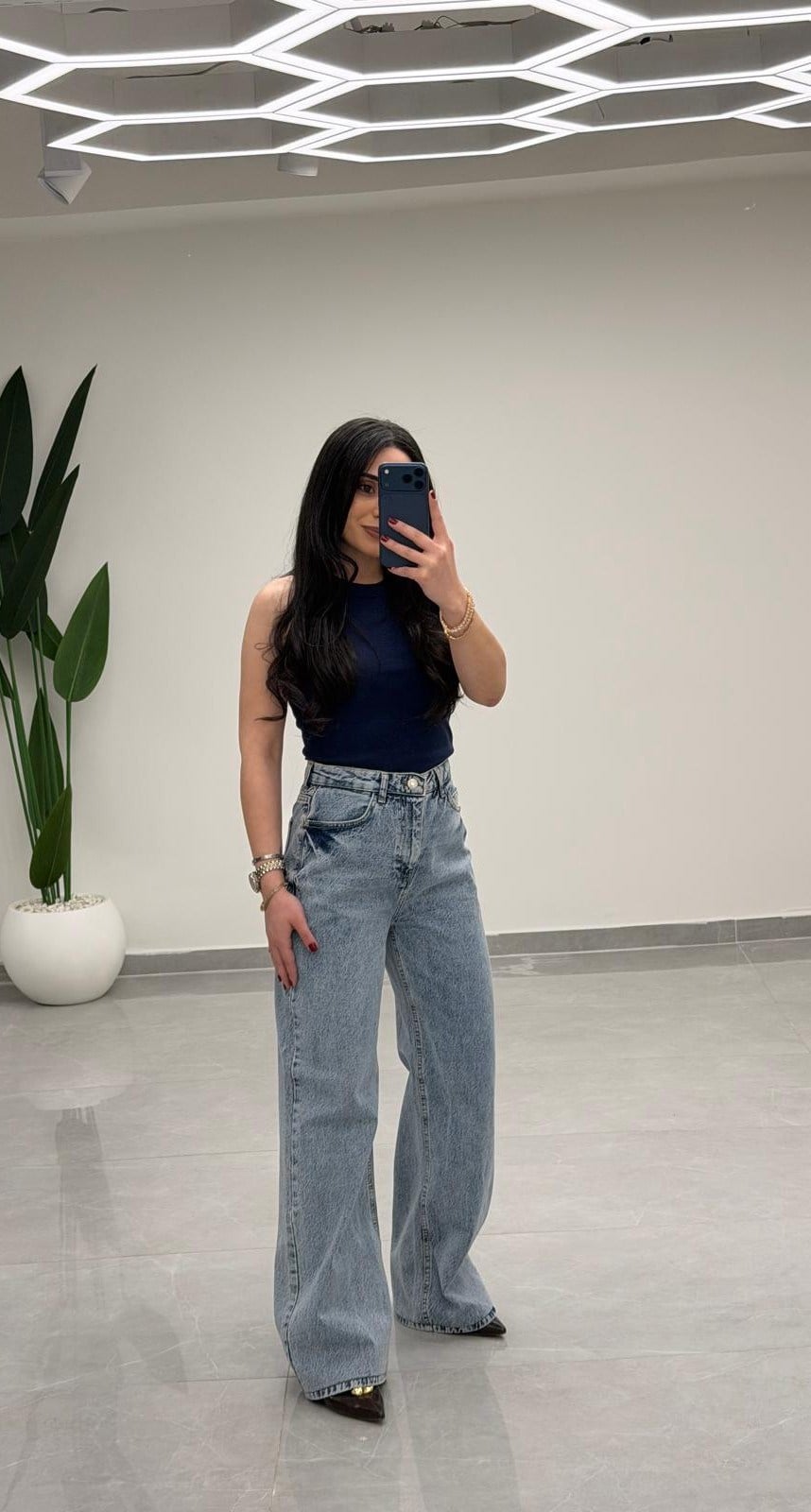 Yüksek Bel Straight Jean 