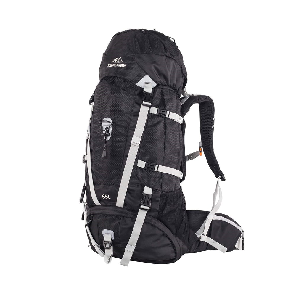 QuickUP Hiking Sırt Çantası 65 Litre-SİYAH-GRİ