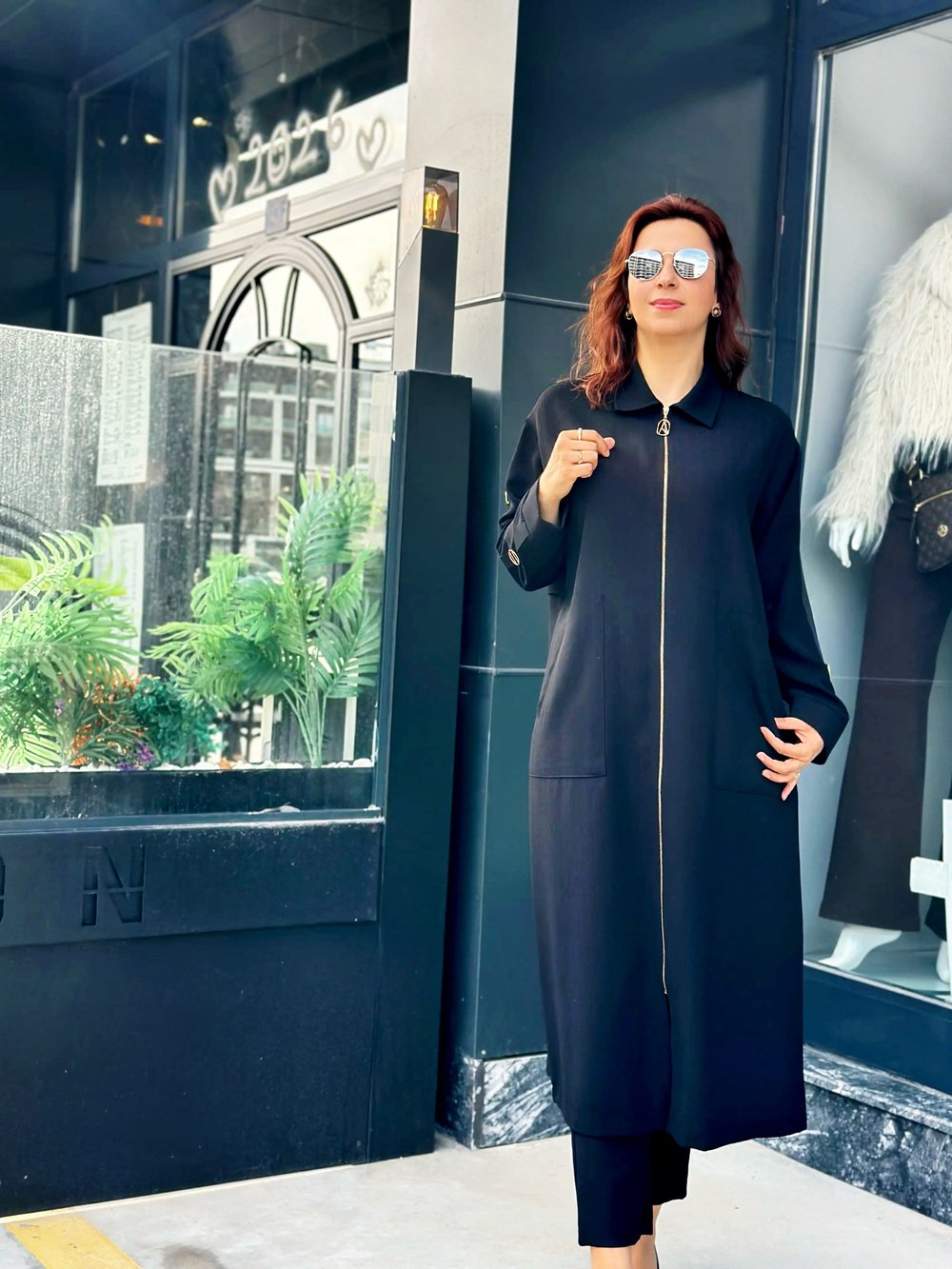 İthal Kumaş Giy Çık Yazlık Kap Siyah