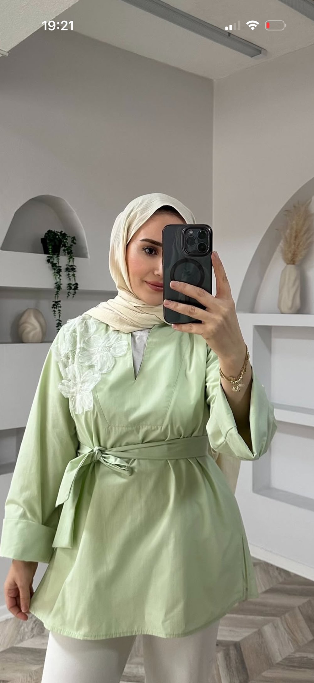 FLORA TUNİK YEŞİL
