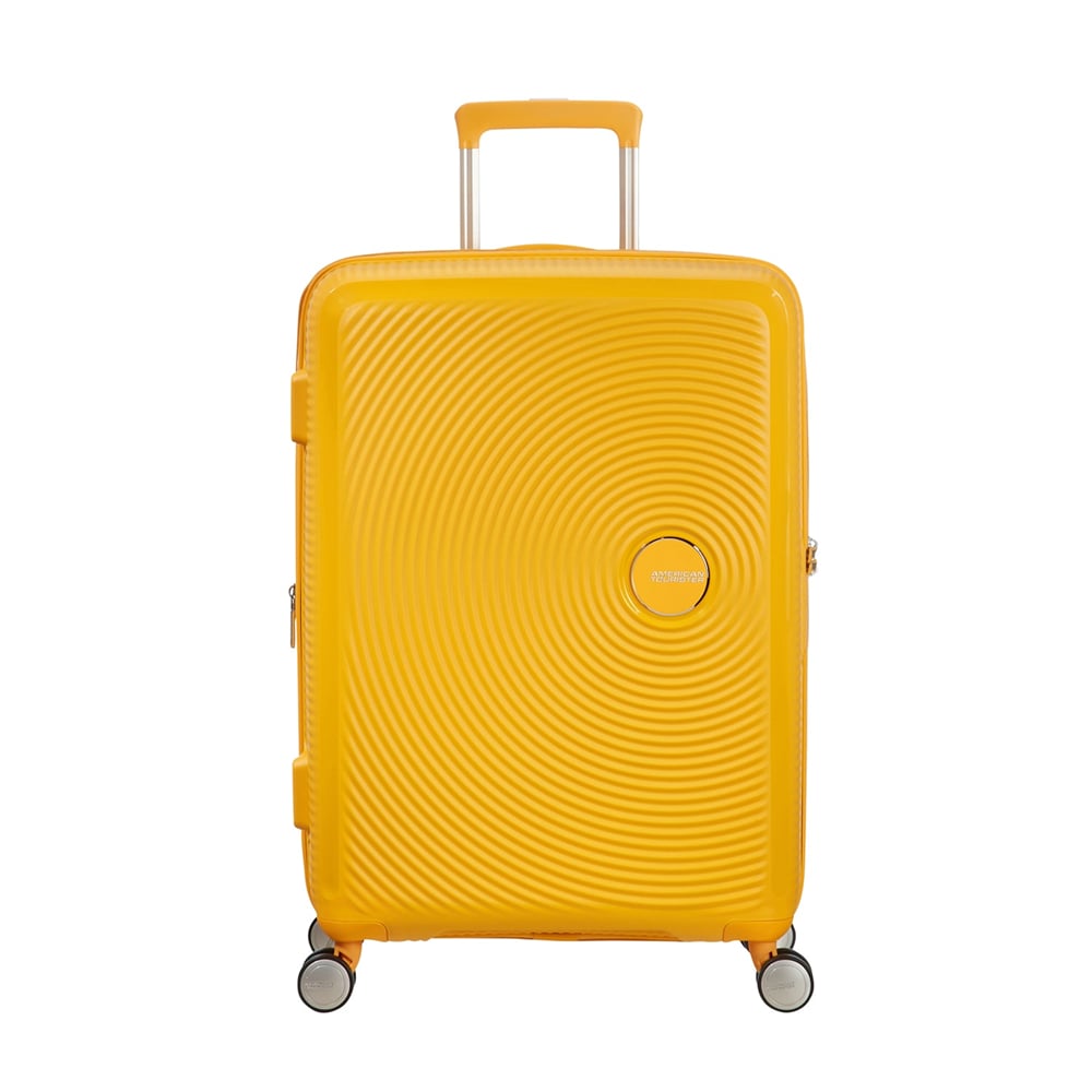 American Tourister Sarı Soundbox - Körüklü 67/24 Orta Boy Sert Valiz