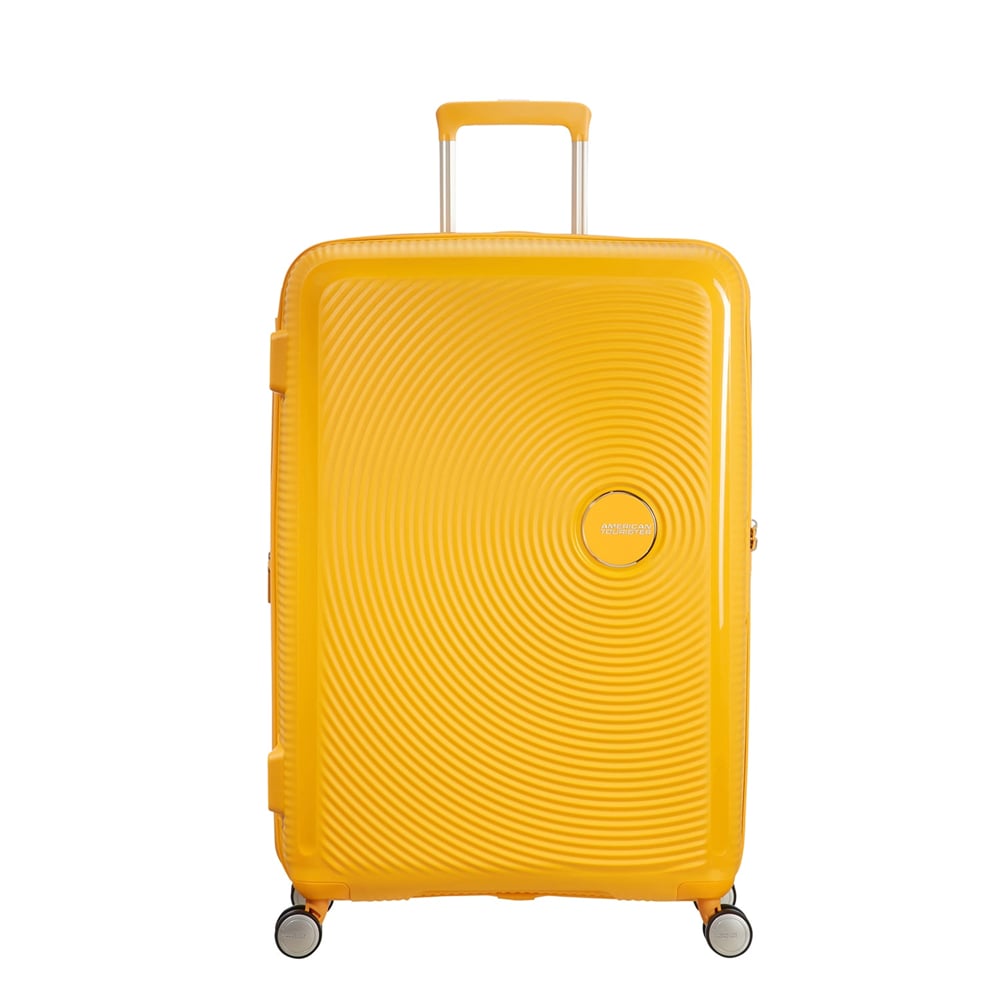 American Tourister Sarı Soundbox - Körüklü 77/28 Büyük Boy Sert Valiz