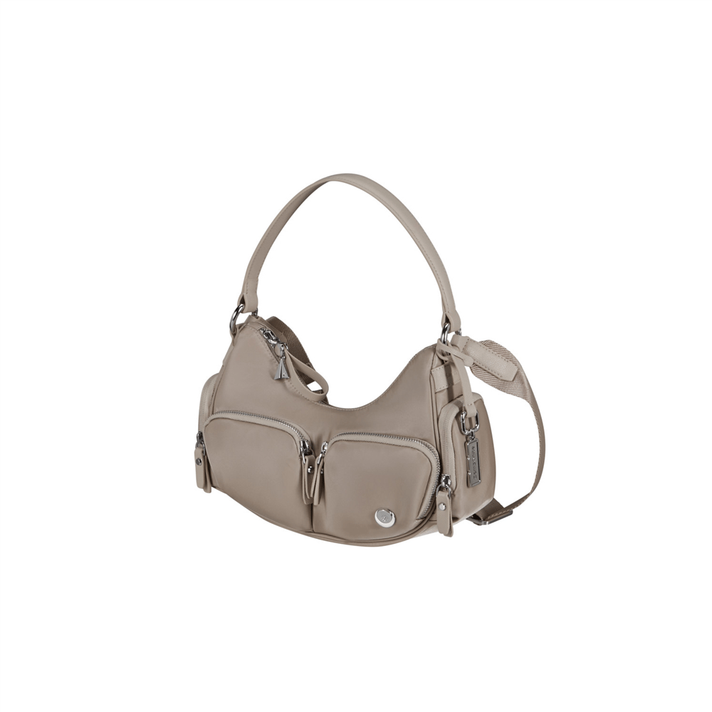 Samsonite Karissa Evo Bej Hobo Omuz Çantası