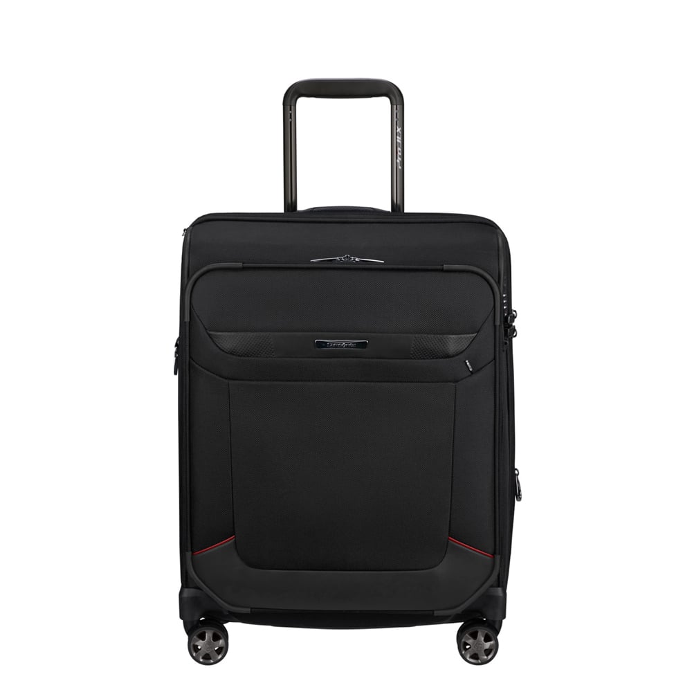 Samsonite Siyah Pro-Dlx-6 Spinner - Körüklü 4 Tekerlekli Kabin Boy Valiz 55 cm