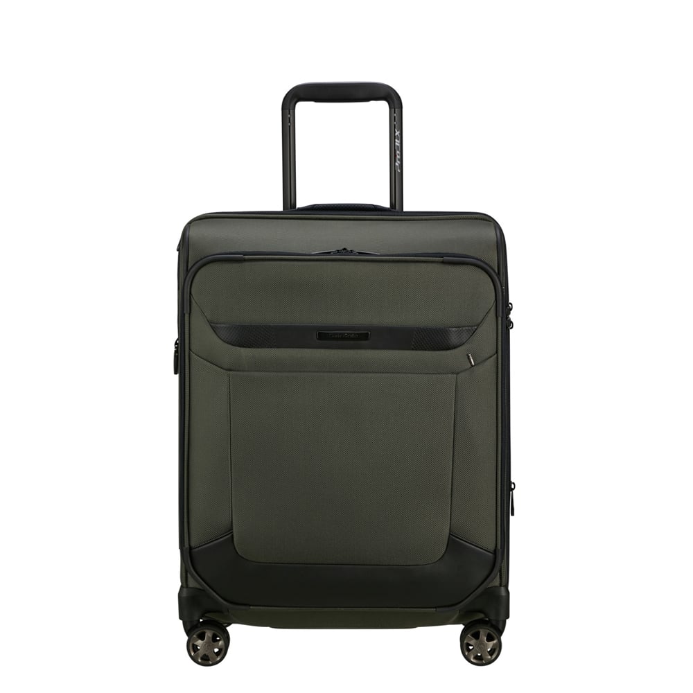 Samsonite Yeşil Pro-Dlx-6 Spinner - Körüklü 4 Tekerlekli Kabin Boy Valiz 55 cm
