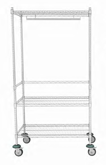 ODA DEĞİŞTİRME ARABASI PASLANMAZ 46x91 H:176 CM