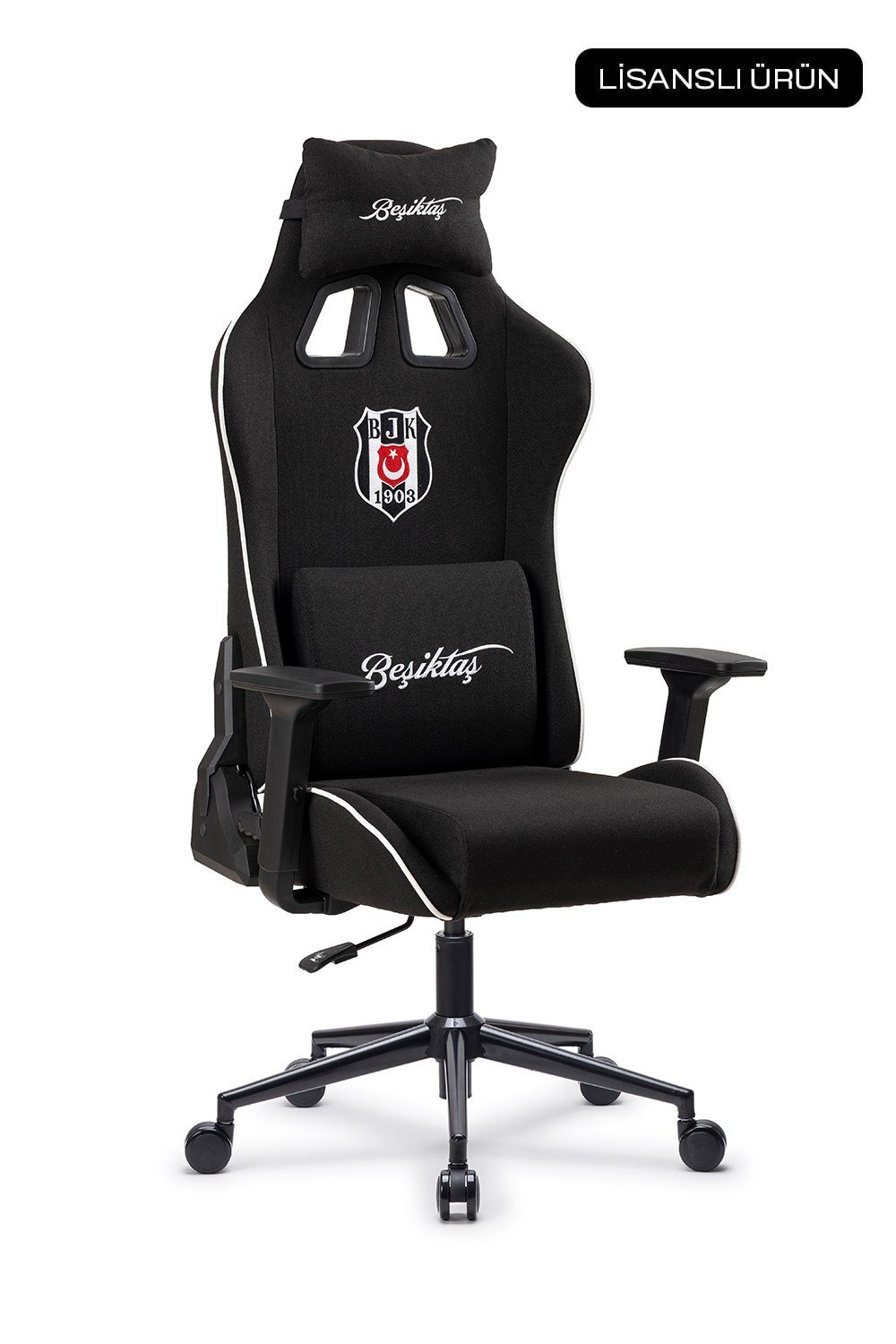 Fanchair x Beşiktaş Goal Siyah Kumaş Lisanslı Oyuncu Koltuğu