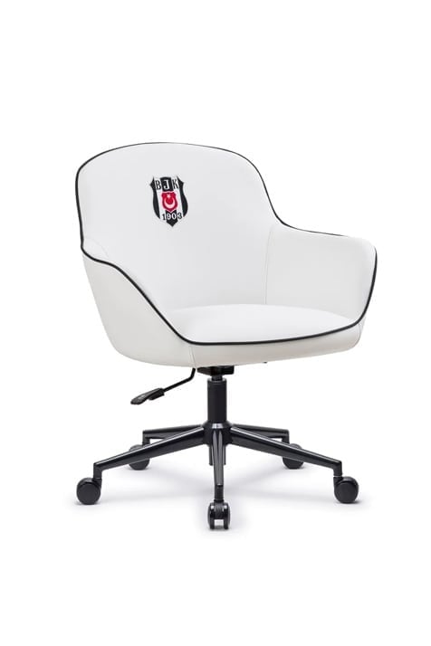 Fanchair x Beşiktaş Icon Beyaz Çalışma Koltuğu