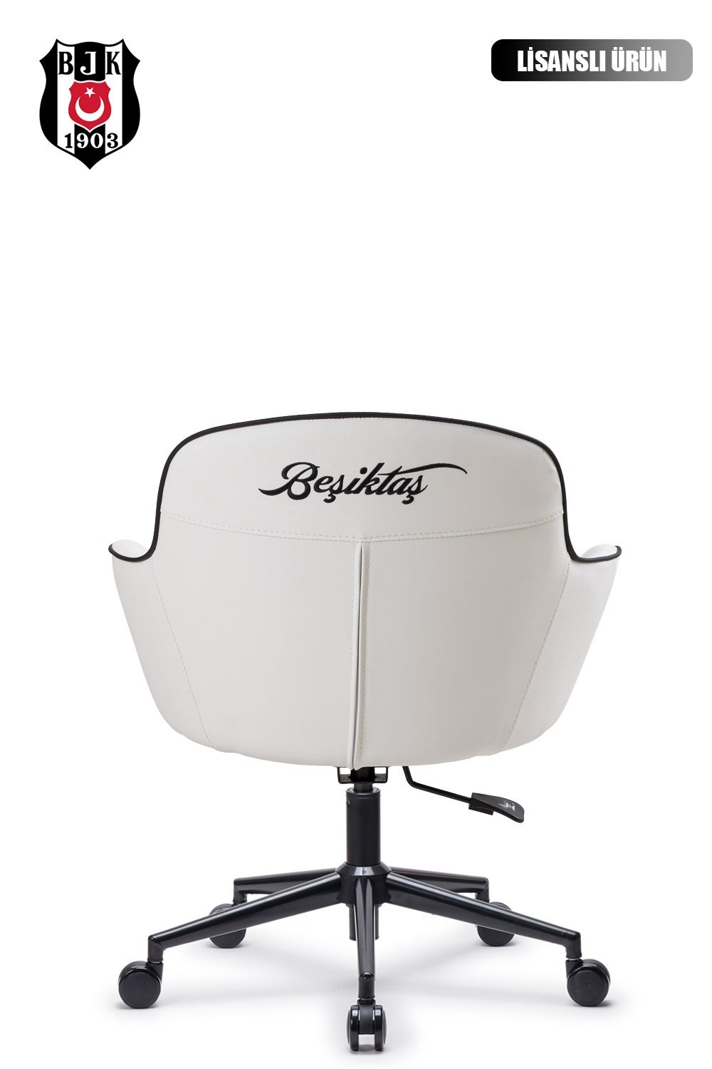 Fanchair x Beşiktaş Icon Beyaz Çalışma Koltuğu
