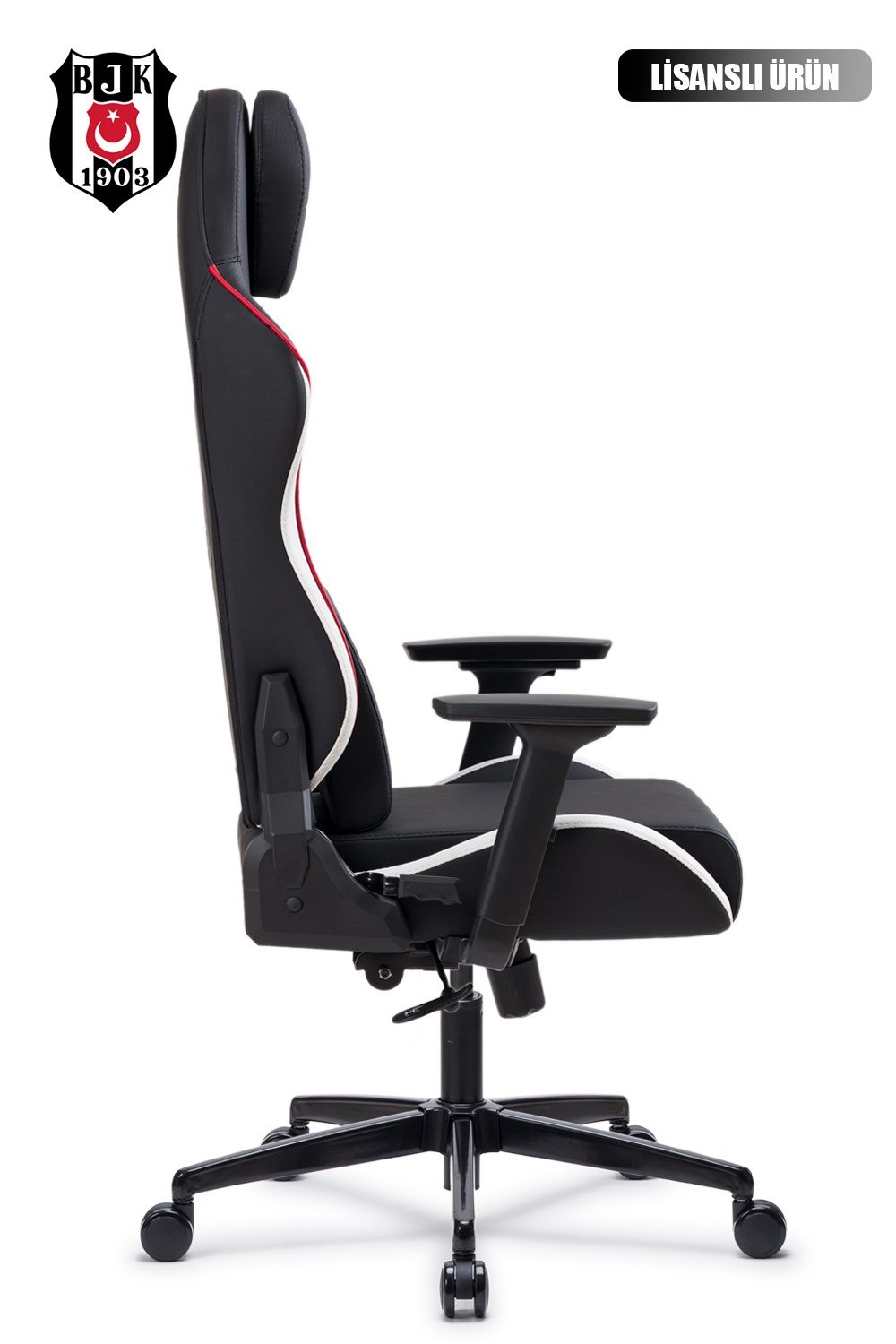 Fanchair x Beşiktaş Siyah Beyaz Lisanslı Oyuncu Koltuğu