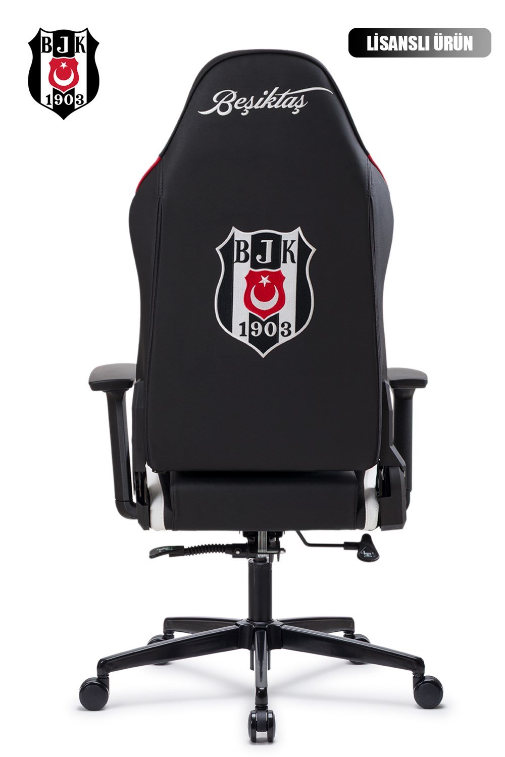 Fanchair x Beşiktaş Siyah Beyaz Lisanslı Oyuncu Koltuğu
