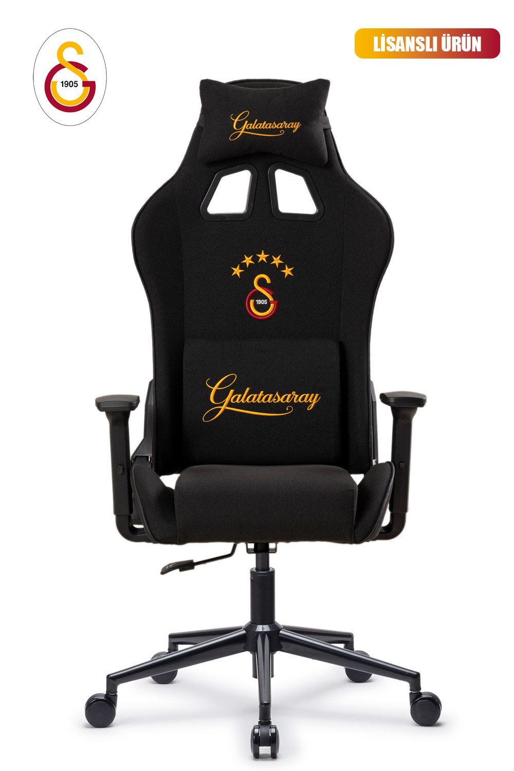 Fanchair x Galatasaray Goal Siyah Kumaş Lisanslı Oyuncu Koltuğu
