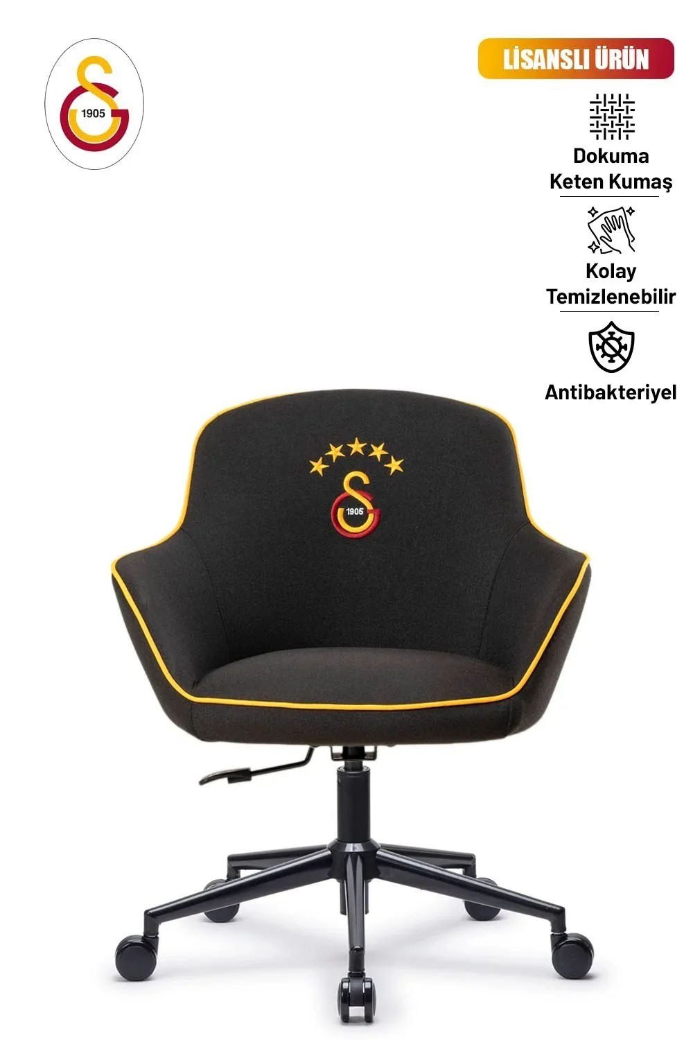 Fanchair x Galatasaray Icon Siyah Kumaş Çalışma Koltuğu