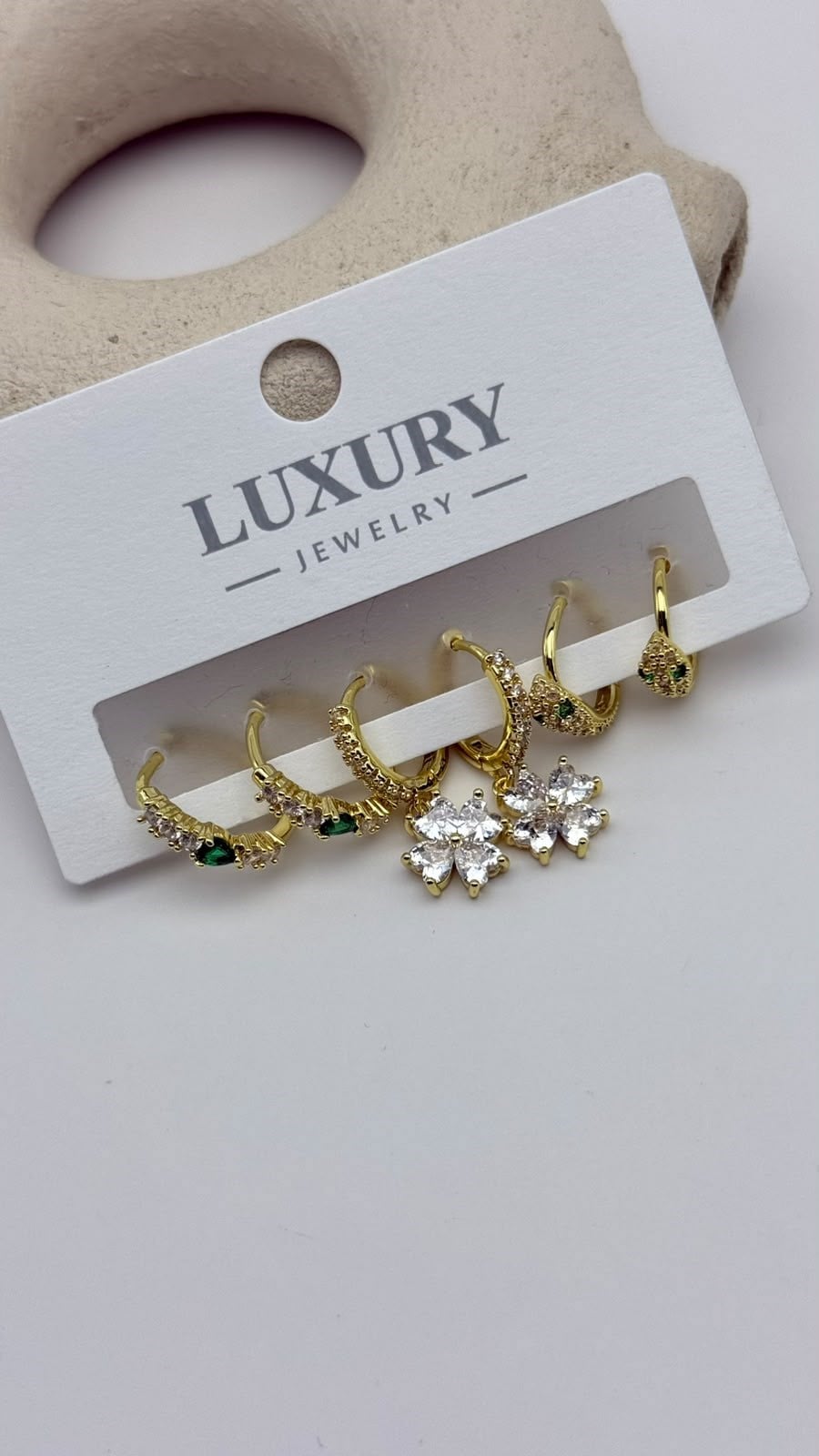 6 LI Zirkon Set Küpe