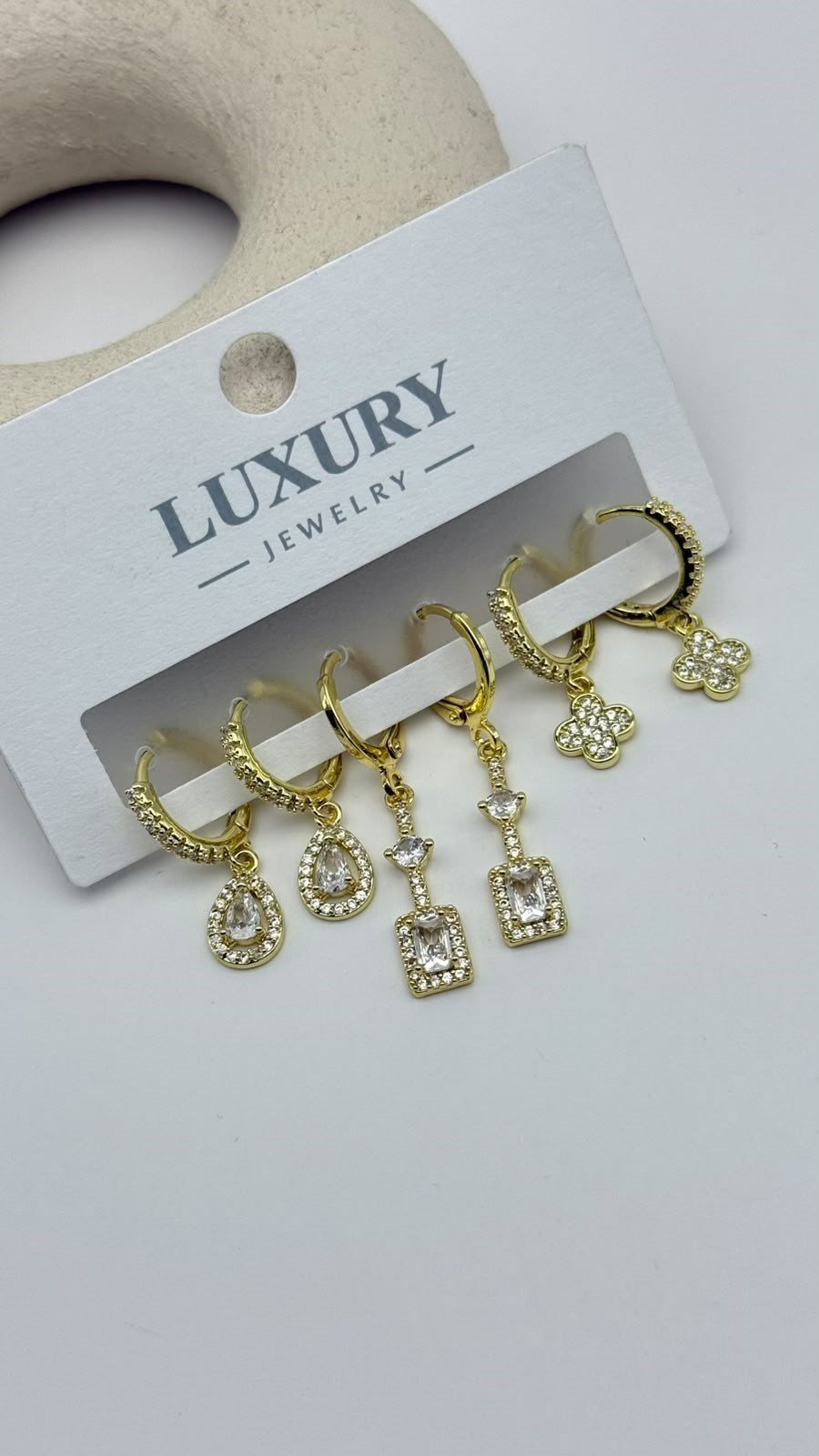 6 LI Zirkon Set Küpe