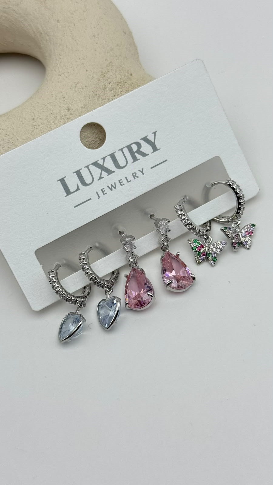 6 LI Zirkon Set Küpe