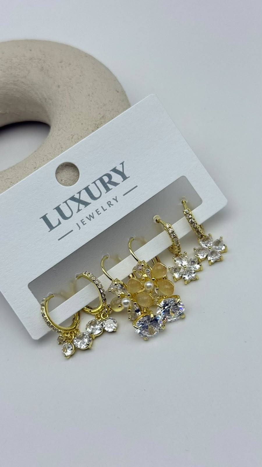 6 LI Zirkon Set Küpe