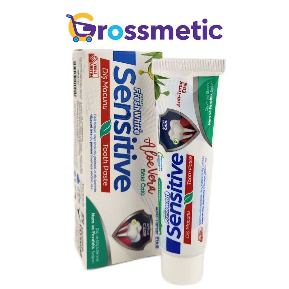Fresh White Diş Macunu Sensitive Aloe Vera Özlü 90G
