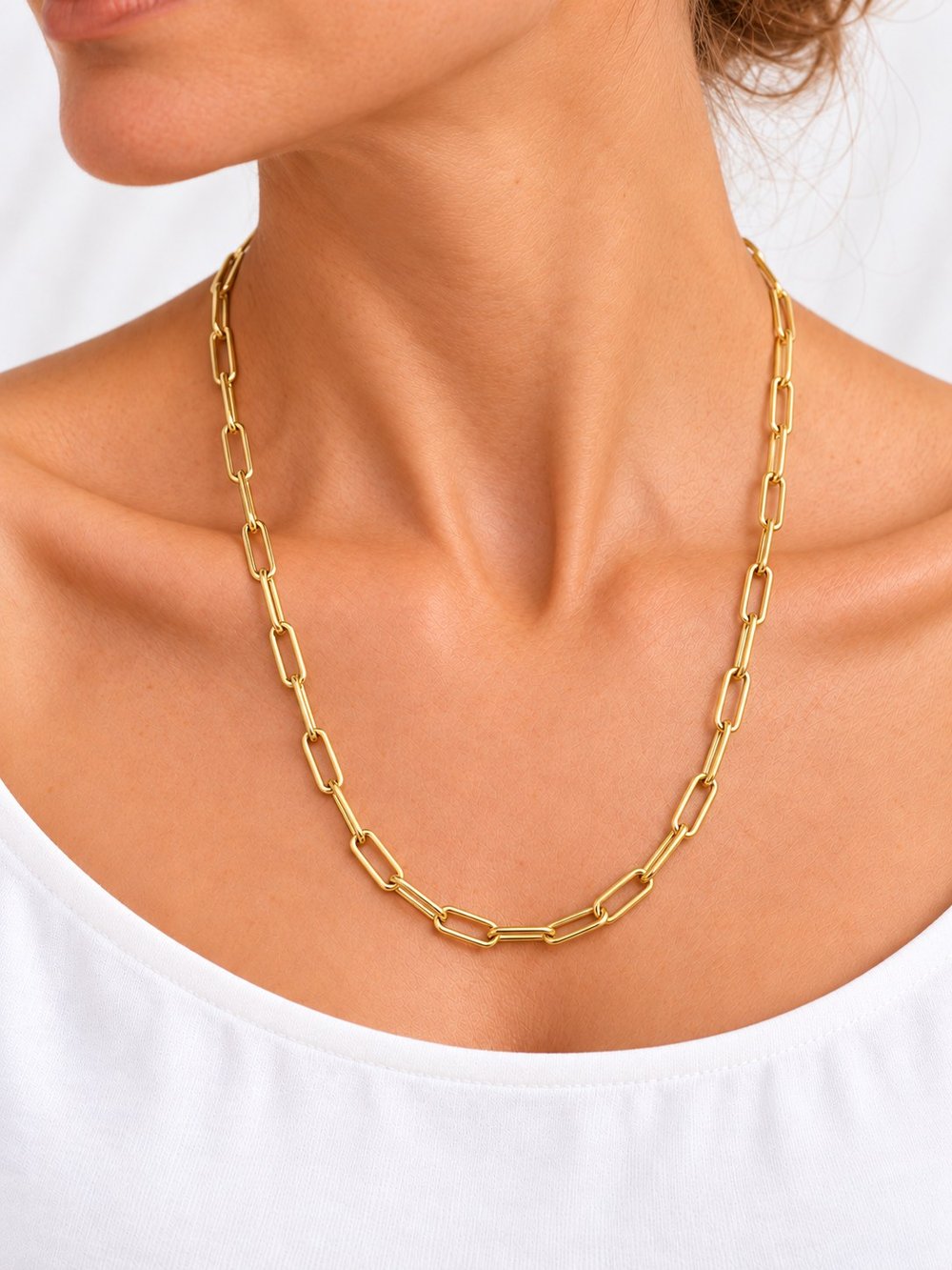 TURKUAZ 14K XUPING ATAÇ ZİNCİR KOLYE 60 CM